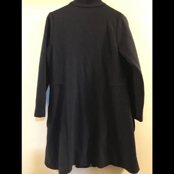 Eileen Fisher Zipper Wool Blend Cardigan Sweater Coat Black OH. - Picture 6 of 9